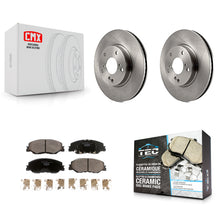 Charger l'image dans la galerie, Front Disc Brake Rotors And Ceramic Pads Kit For Honda Insight Civic