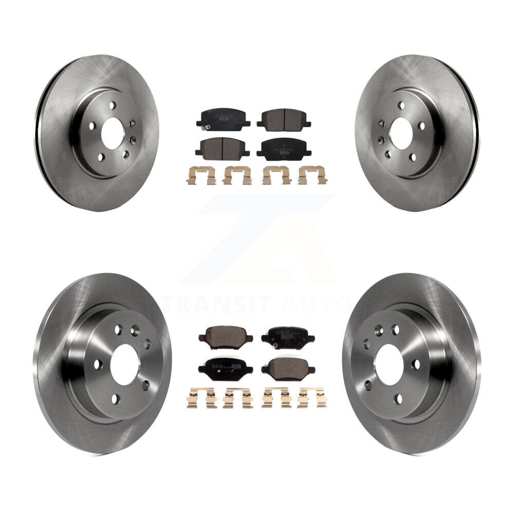 Front Rear Disc Brake Rotors And Ceramic Pad Kit For Chevrolet Trax Buick Encore