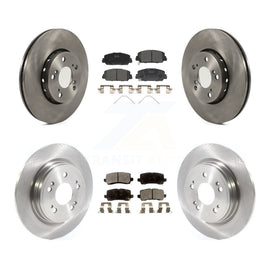 Front Rear Disc Brake Rotors And Ceramic Pads Kit For Acura RLX