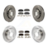 Front Rear Disc Brake Rotors And Ceramic Pads Kit For Acura RLX