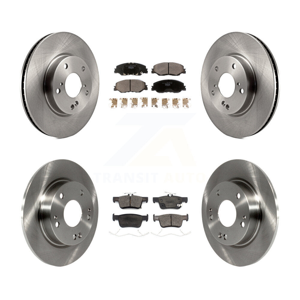 [Front+Rear] 2019-2022 Honda Insight Premium OE Brake Rotors & Ceramic Pads Kit For Max Braking