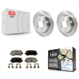 [Rear] 2014-2020 Acura RLX Premium OE Brake Rotors & Ceramic Pads Kit For Max Braking