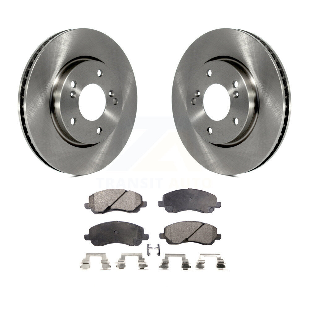 Front Disc Brake Rotors And Ceramic Pads Kit For Mitsubishi Galant