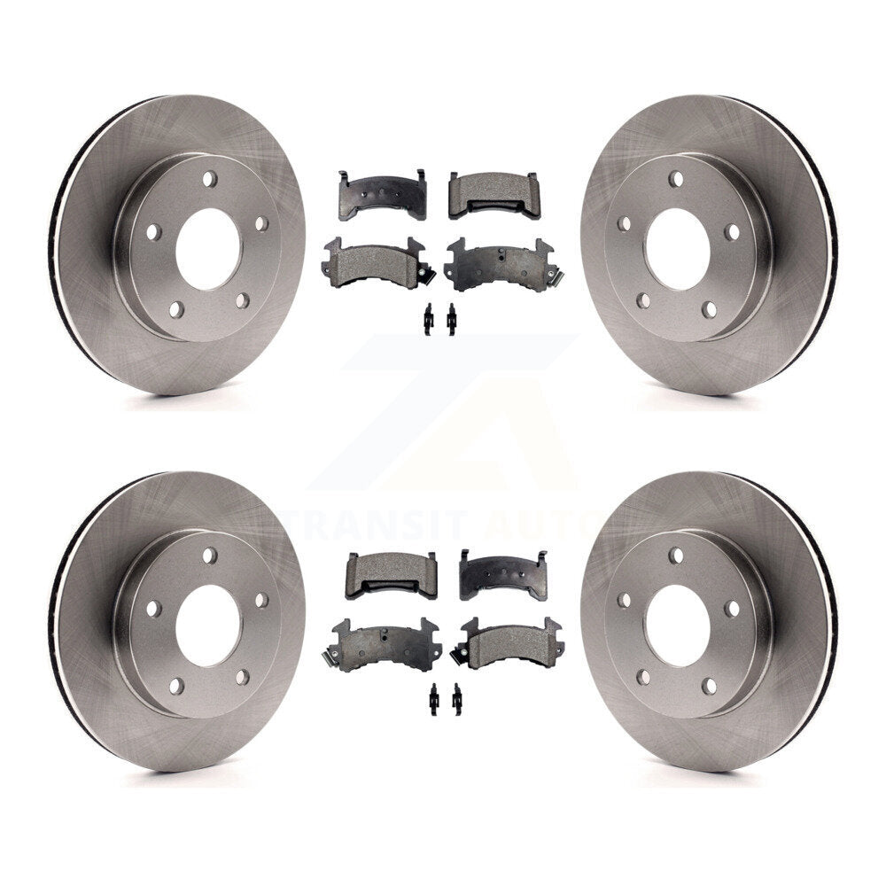 Front Rear Disc Brake Rotors Ceramic Pad Kit For Cadillac Eldorado Buick Riviera