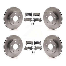 Front Rear Disc Brake Rotors Ceramic Pad Kit For Cadillac Eldorado Buick Riviera