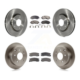 Front Rear Disc Brake Rotors And Ceramic Pads Kit For Mitsubishi Galant