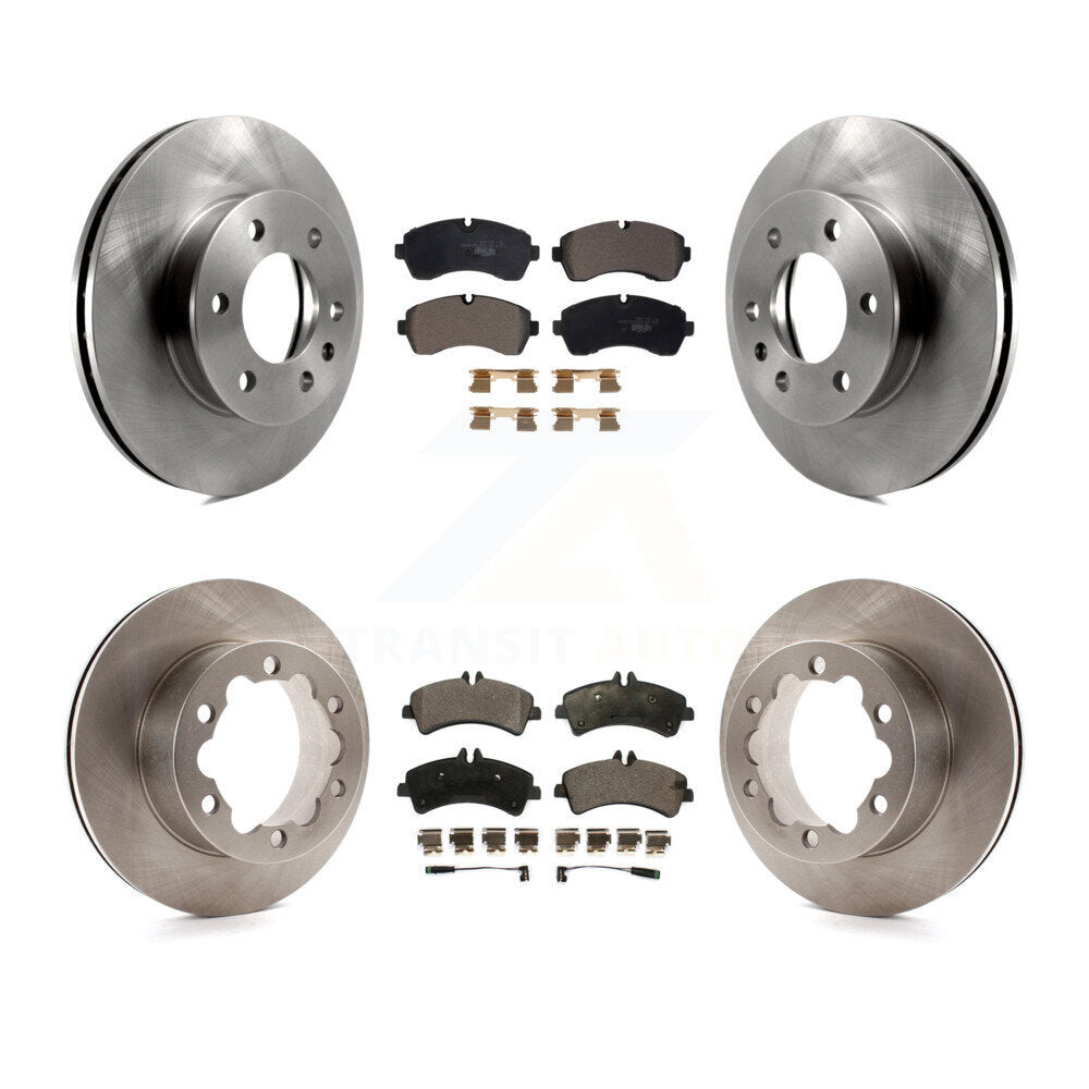 Front Rear Brake Rotor And Ceramic Pad Kit For Sprinter 3500 Mercedes-Benz Dodge