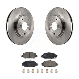 [Front] 2017 Honda Accord LX-S Premium OE Brake Rotors & Ceramic Pads Kit For Max Braking