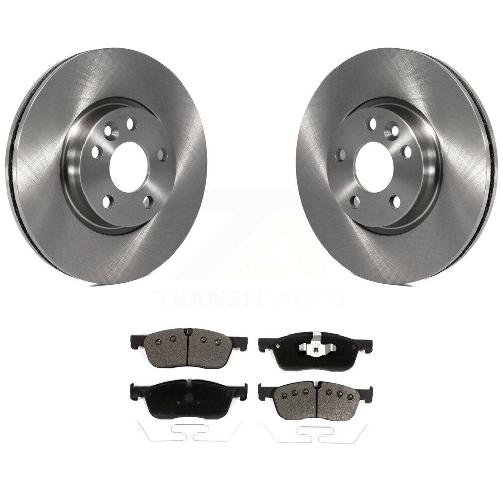 Front Disc Brake Rotors And Ceramic Pads Kit For Land Rover Range Evoque