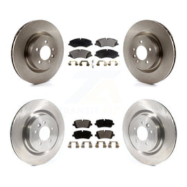 Front Rear Disc Brake Rotors And Ceramic Pads Kit For Land Rover Range Sport