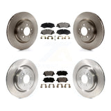 Front Rear Disc Brake Rotors And Ceramic Pads Kit For Land Rover Range Sport