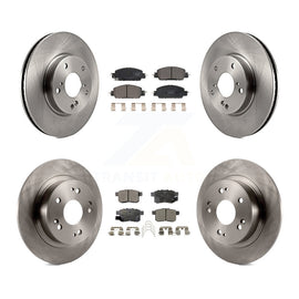 [Front+Rear] 2017 Honda Accord LX-S Premium OE Brake Rotors & Ceramic Pads Kit For Max Braking