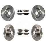 Front Rear Disc Brake Rotors And Ceramic Pads Kit For Land Rover Range Evoque