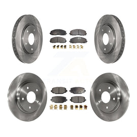 Front Rear Disc Brake Rotors And Ceramic Pads Kit For Dodge Grand Caravan
