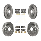 Front Rear Disc Brake Rotors And Ceramic Pads Kit For Dodge Grand Caravan