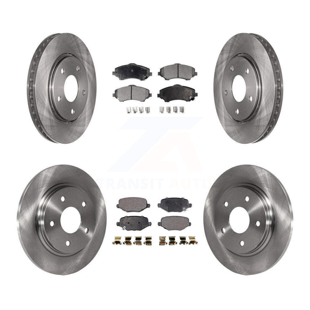 Front Rear Brake Rotor & Ceramic Pad Kit For Dodge Grand Caravan Chrysler Town