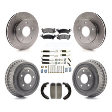 Load image into Gallery viewer, Front Rear Disc Brake Rotors Ceramic Pads And Drum Kit (7Pc) For GMC Jimmy
