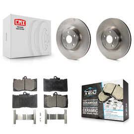 Front Brake Rotor Ceramic Pad Kit For Lexus GS350 IS300 IS350 RC350 IS200t RC300