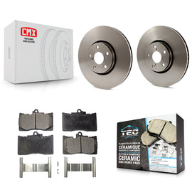 Front Brake Rotor Ceramic Pad Kit For Lexus IS350 IS200t GS350 IS300 GS430 GS460