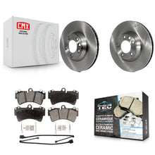 Charger l'image dans la galerie, Front Brake Rotor Ceramic Pad Kit For Audi Q7 Porsche Cayenne Volkswagen Touareg