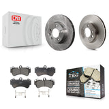 Front Disc Brake Rotors & Ceramic Pad Kit For Porsche Cayenne Volkswagen Touareg