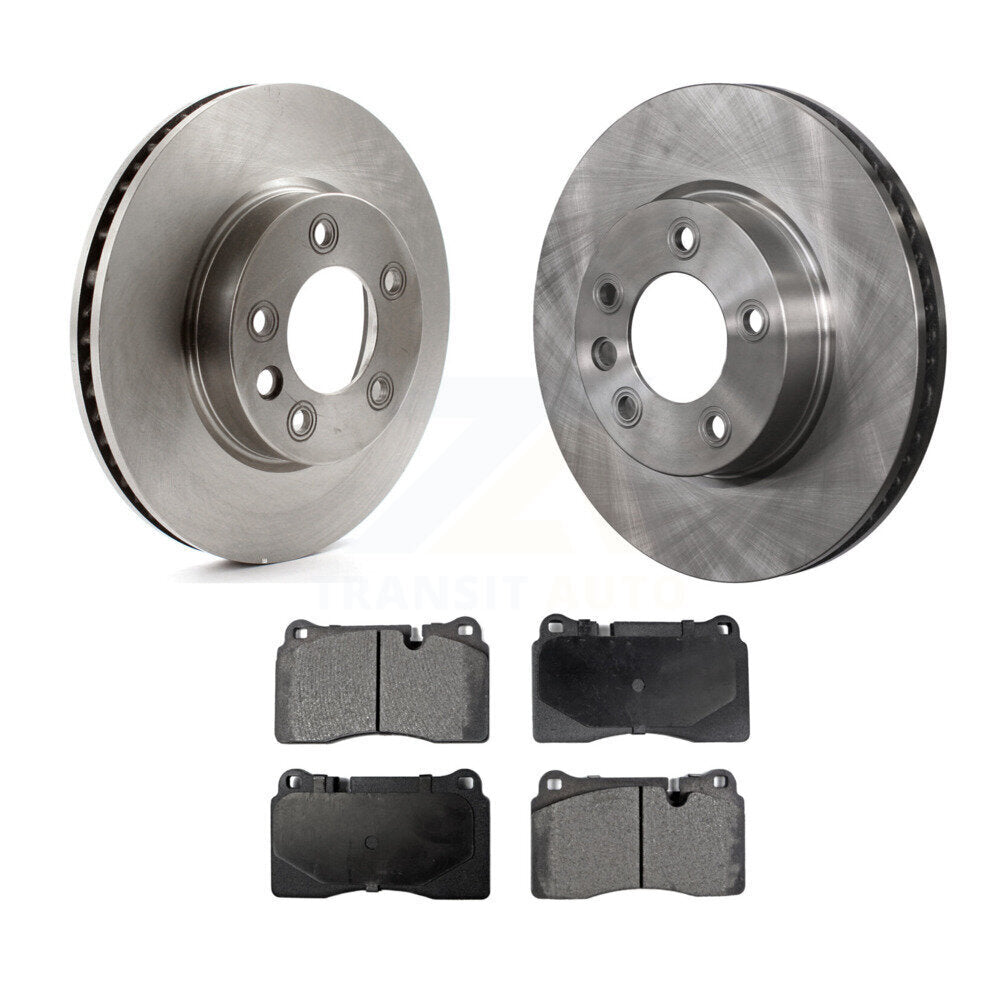 Front Disc Brake Rotors And Ceramic Pads Kit For Volkswagen Touareg