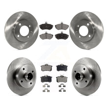 Charger l&#39;image dans la galerie, Front Rear Brake Rotors Ceramic Pad Kit For 96 Volkswagen Golf With 4 Lug Wheels