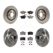 Charger l'image dans la galerie, Front Rear Disc Brake Rotors Hub Ceramic Pad Kit For 1996 Volkswagen Passat 2.8L