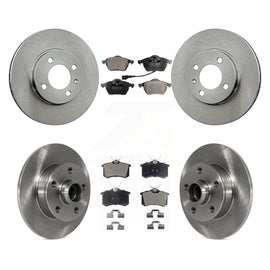 Front Rear Disc Brake Rotors Ceramic Pad Kit For 1996-1997 Volkswagen Jetta 2.8L