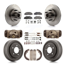 Charger l'image dans la galerie, Front Rear Disc Brake Rotors Ceramic Pads And Drum Kit (9Pc) For Ford F-150