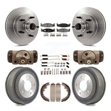 Charger l'image dans la galerie, Front Rear Disc Brake Rotors Ceramic Pad Drum Kit (9Pc) For Ford E-150 Econoline