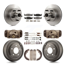 Load image into Gallery viewer, Front Rear Brake Rotors Ceramic Pad Drum Kit (9Pc) For Ford E-150 Econoline Club