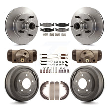 Charger l'image dans la galerie, Front Rear Disc Brake Rotors Ceramic Pad Drum Kit (9Pc) For Ford E-150 Econoline