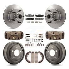 Load image into Gallery viewer, Front Rear Disc Brake Rotors Ceramic Pad Drum Kit (9Pc) For Ford E-150 Econoline