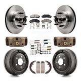 Front Rear Brake Rotors Ceramic Pad & Drum Kit (9Pc) For Ford Ranger Mazda B2500