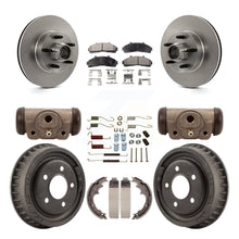 Charger l'image dans la galerie, Front Rear Disc Brake Rotors Ceramic Pads And Drum Kit (9Pc) For Ford Ranger