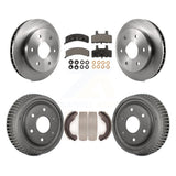 Front Rear Brake Rotor Ceramic Pad Drum Kit For Chevrolet K1500 GMC Yukon Blazer