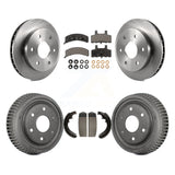 Front Rear Brake Rotor Ceramic Pad Drum Kit For GMC Yukon With 11