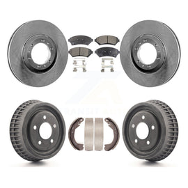 Front Rear Brake Rotors Ceramic Pad Drum Kit For Buick Century Chevrolet Venture