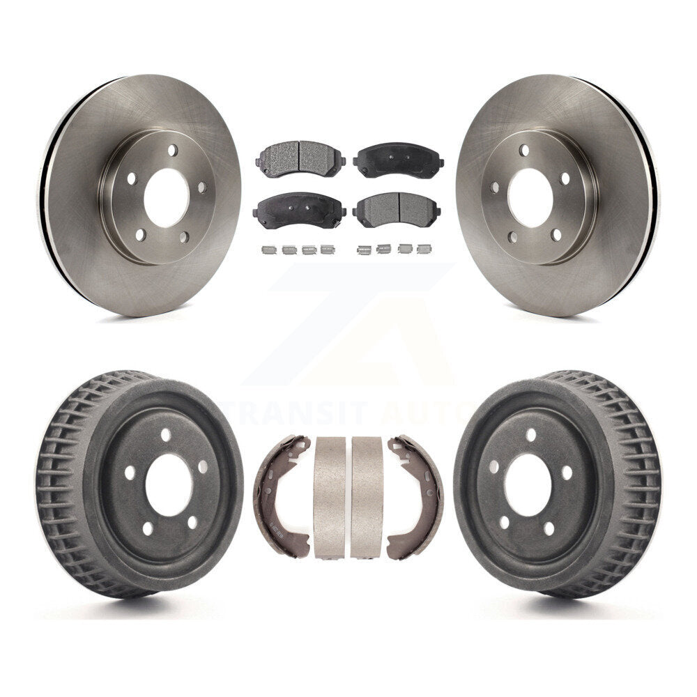 Front Rear Disc Brake Rotor Ceramic Pad & Drum Kit For Chevrolet Venture Pontiac