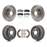 Front Rear Disc Brake Rotor Ceramic Pad & Drum Kit For Chevrolet Venture Pontiac