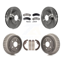 Charger l'image dans la galerie, [Front+Rear] 1998-2003 Chevrolet S10 4WD Premium OE Brake Rotor Drum Kit &amp; Ceramic Pads For Max Braking