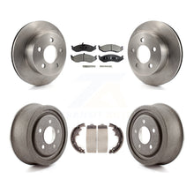 Charger l'image dans la galerie, Front Rear Disc Brake Rotors Ceramic Pads And Drum Kit For Jeep Wrangler TJ
