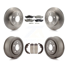 Load image into Gallery viewer, Front Rear Disc Brake Rotors Ceramic Pads And Drum Kit For Jeep Wrangler
