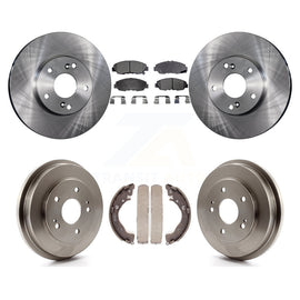 [Front+Rear] 2011 Honda Civic GX Premium OE Brake Rotor Drum Kit & Ceramic Pads For Max Braking