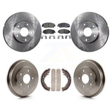 [Front+Rear] 2011 Honda Civic GX Premium OE Brake Rotor Drum Kit & Ceramic Pads For Max Braking