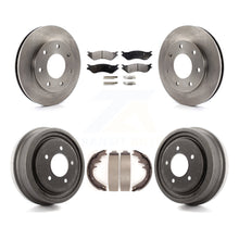 Load image into Gallery viewer, Front Rear Brake Rotor Ceramic Pad Drum Kit For Ford F-150 4WD With 7 Lug Wheels