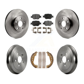 Front Rear Disc Brake Rotors Ceramic Pads And Drum Kit For Toyota Celica