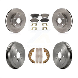 Front Rear Disc Brake Rotors Ceramic Pads And Drum Kit For 2000 Toyota Celica GT
