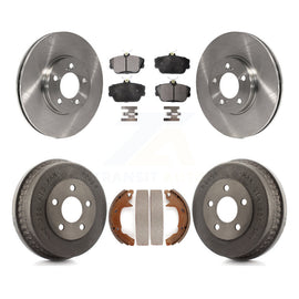 Front Rear Disc Brake Rotor Ceramic Pad & Drum Kit For Ford Taurus Mercury Sable